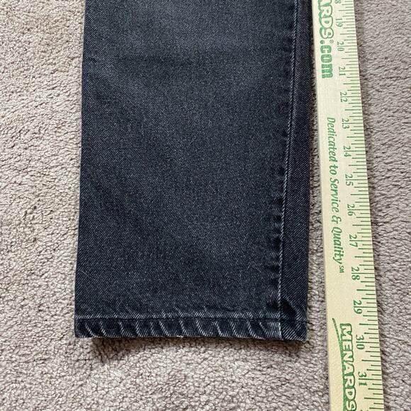 VTG 80s Wrangler Women’s Black Jeans 31x30 Made in USA High Rise Tapered Leg - Picture 12 of 13